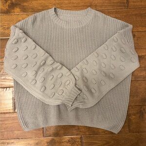 Gray Textured woman’s Sweater